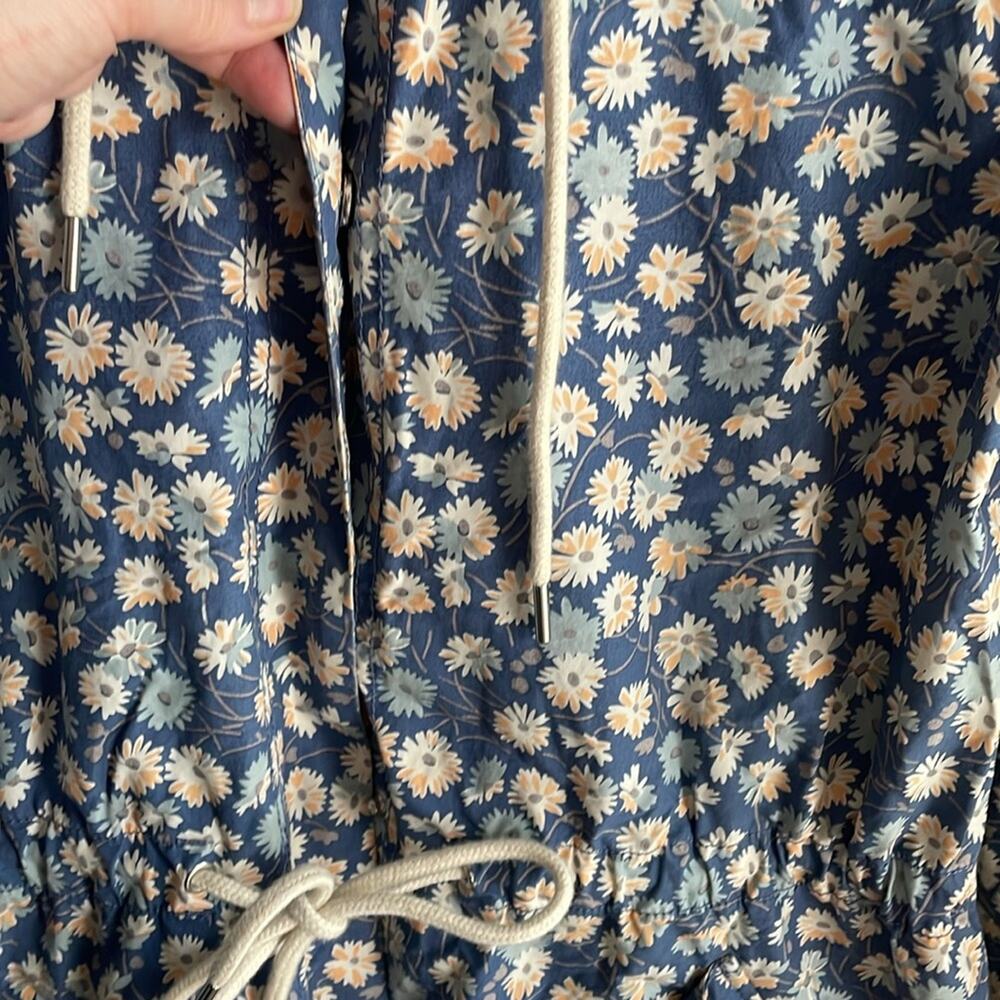 Madewell Ruffle-Neck Anorak Raincoat in French Floral - Picture 11 of 16